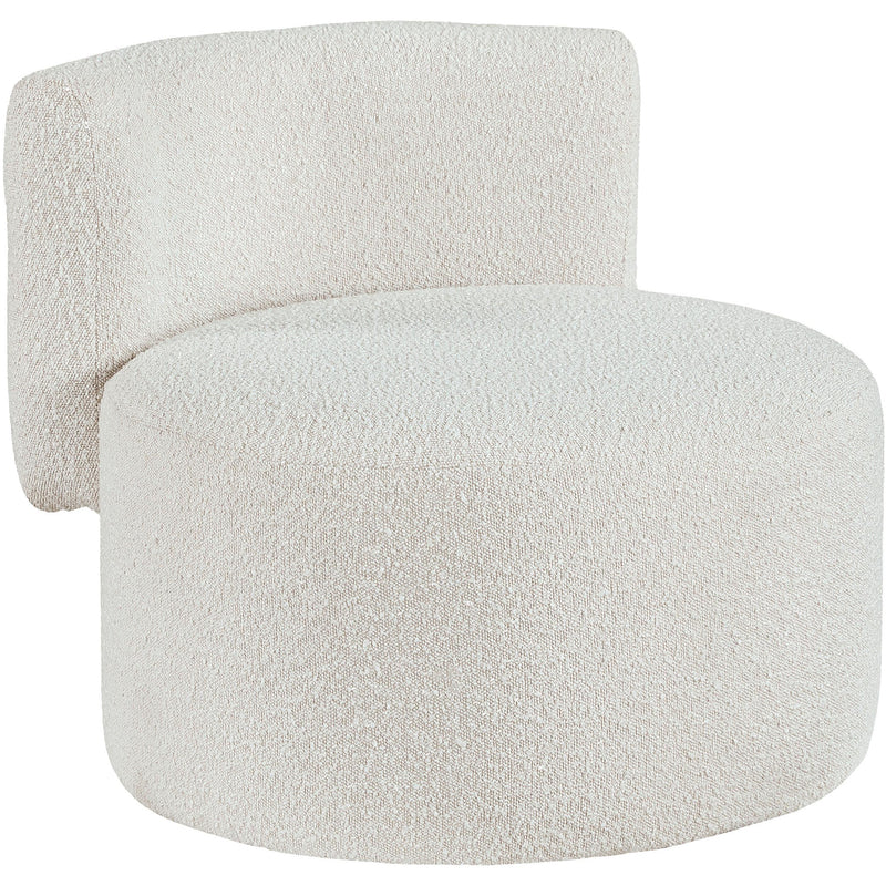 Meridian Como Cream Boucle Fabric Accent Chair IMAGE 1