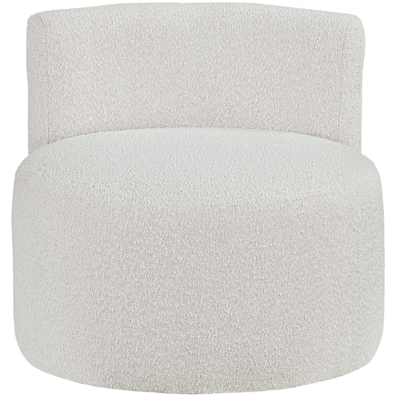 Meridian Como Cream Boucle Fabric Accent Chair IMAGE 4