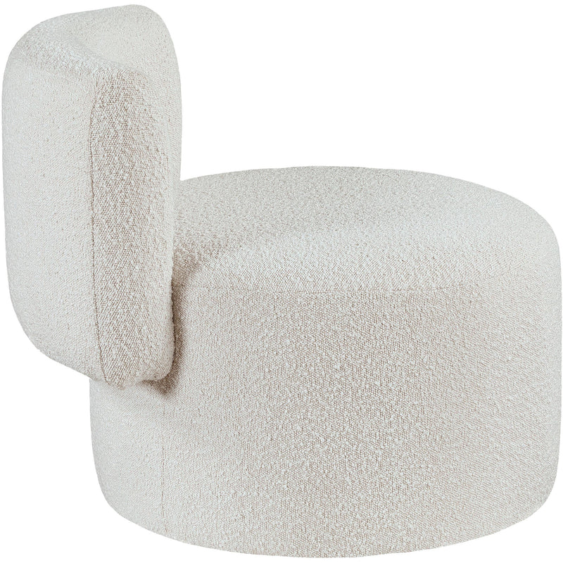 Meridian Como Cream Boucle Fabric Accent Chair IMAGE 5