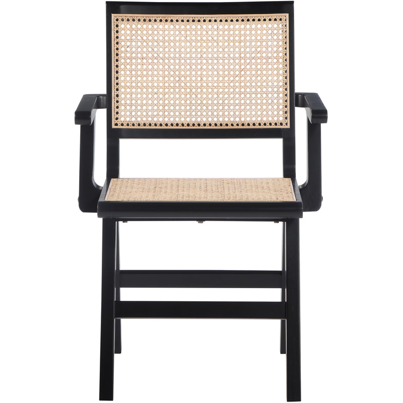 Meridian Preston Black Wood Dining Arm Chair IMAGE 4