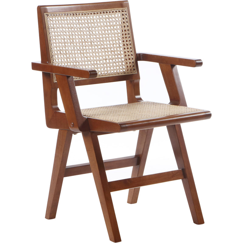 Meridian Preston Walnut Wood Dining Arm Chair IMAGE 3