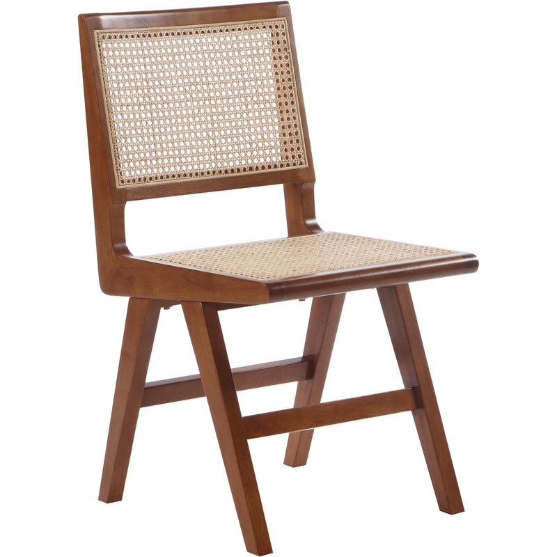 Meridian Preston Walnut Wood Dining Side Chair IMAGE 3