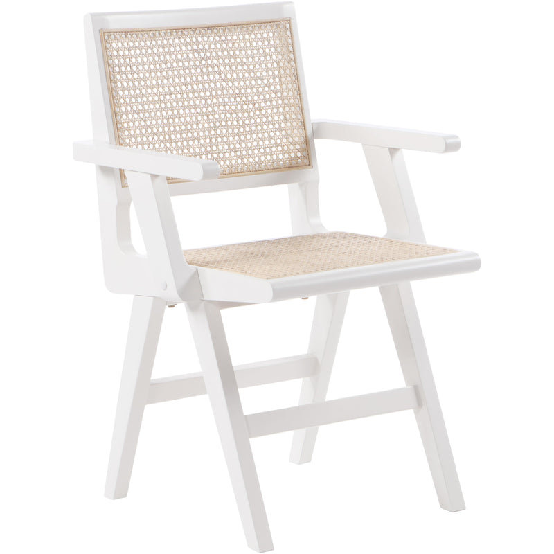 Meridian Preston White Wood Dining Arm Chair IMAGE 3