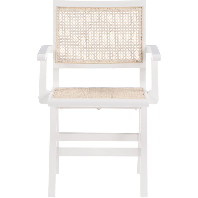 Meridian Preston White Wood Dining Arm Chair IMAGE 4