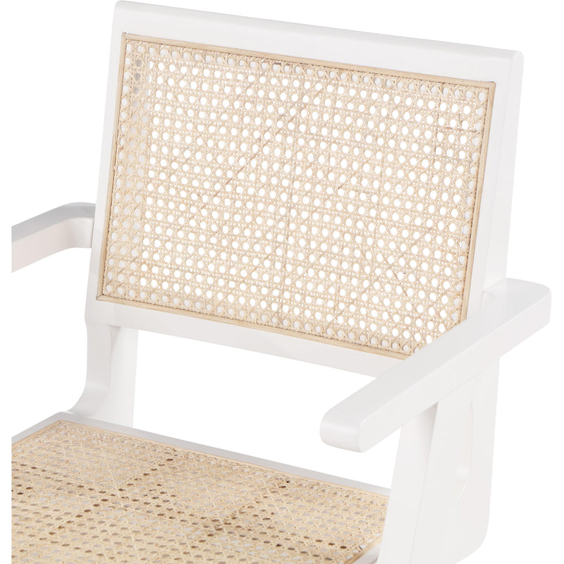 Meridian Preston White Wood Dining Arm Chair IMAGE 7