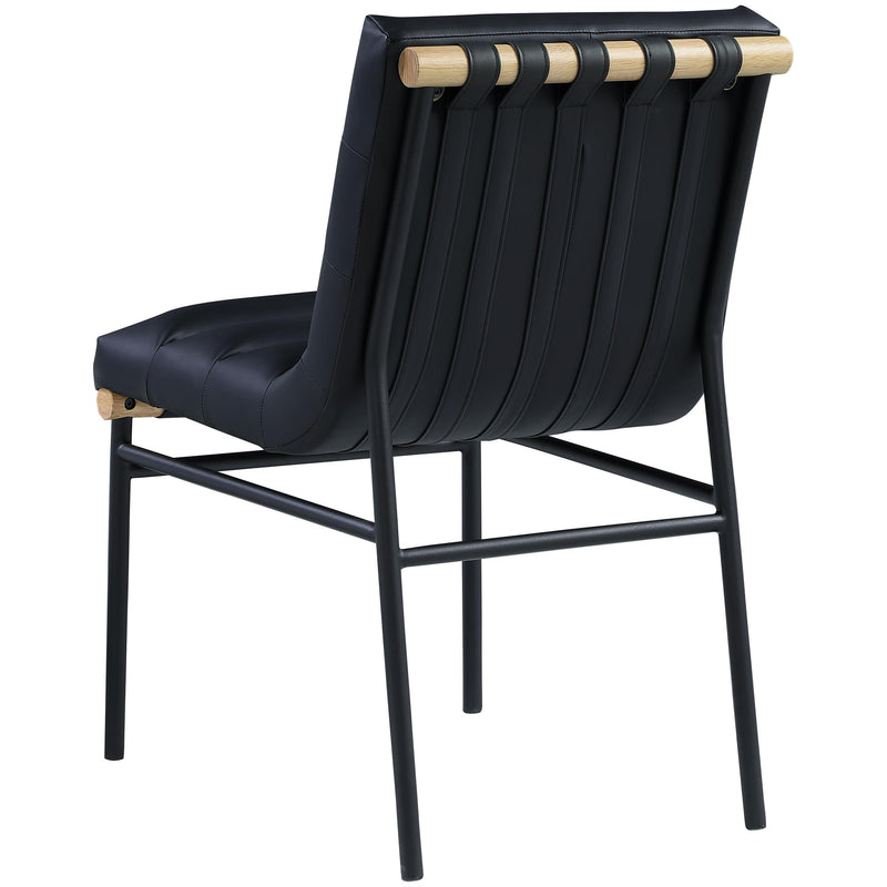 Meridian Burke Black Vegan Leather Dining Chair IMAGE 2