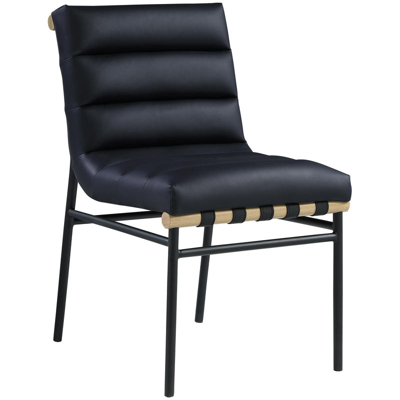 Meridian Burke Black Vegan Leather Dining Chair IMAGE 3