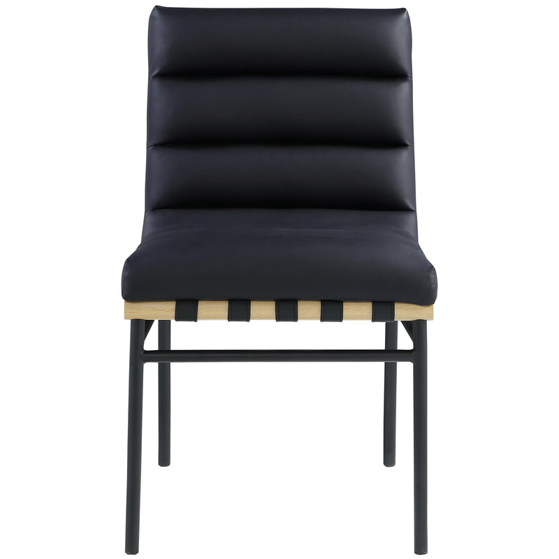 Meridian Burke Black Vegan Leather Dining Chair IMAGE 4