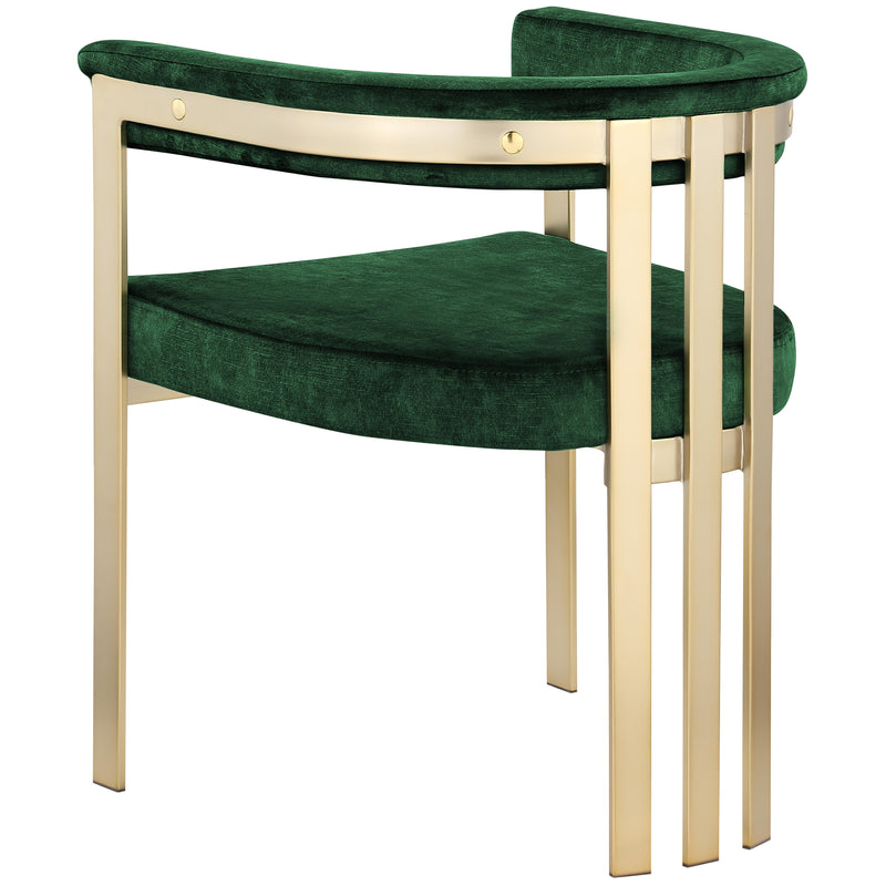 Meridian Marcello Green Velvet Dining Chair IMAGE 2