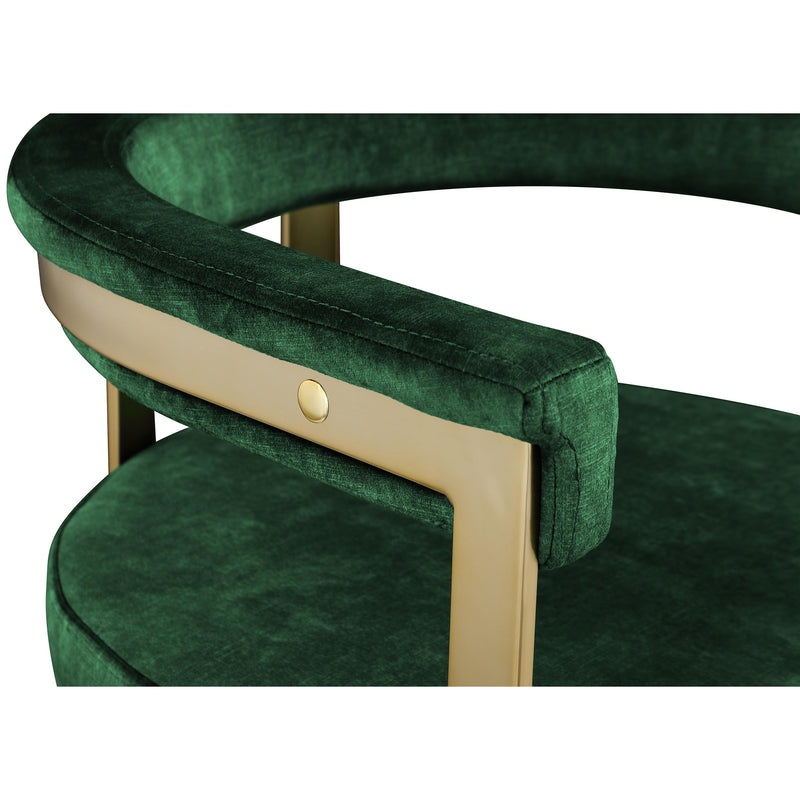 Meridian Marcello Green Velvet Dining Chair IMAGE 5