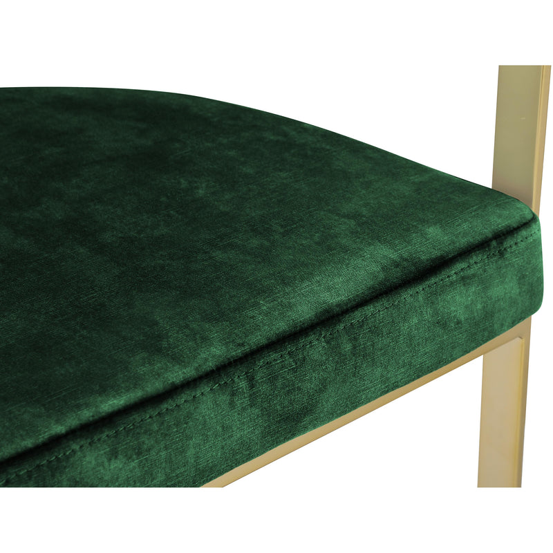 Meridian Marcello Green Velvet Dining Chair IMAGE 6