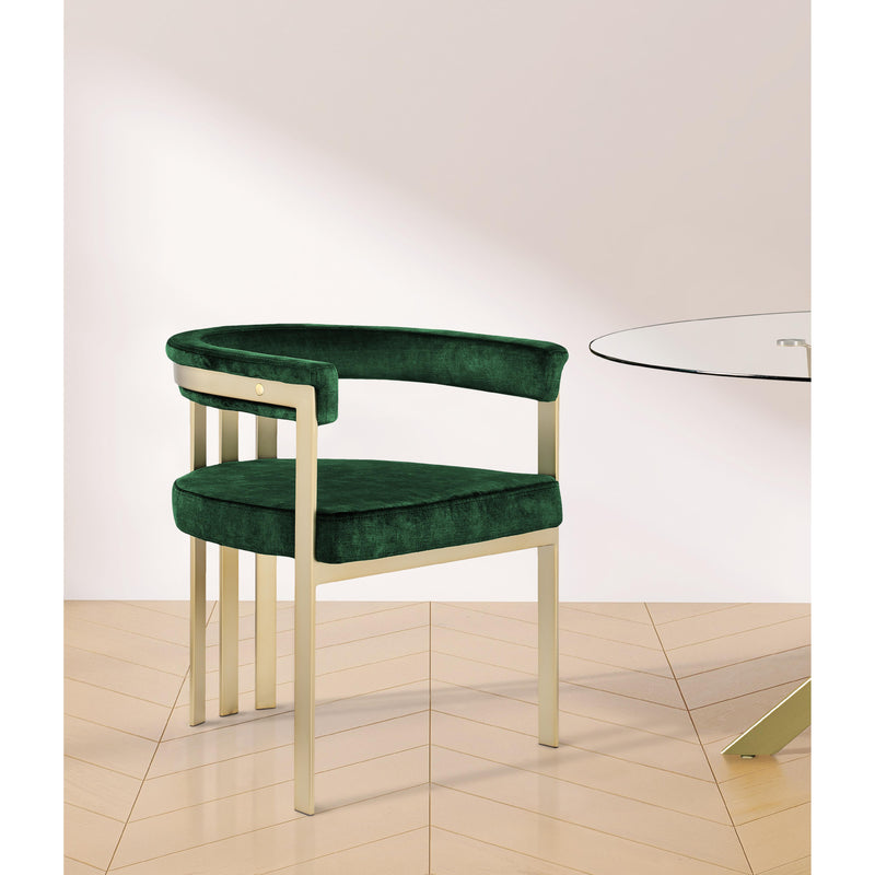 Meridian Marcello Green Velvet Dining Chair IMAGE 7