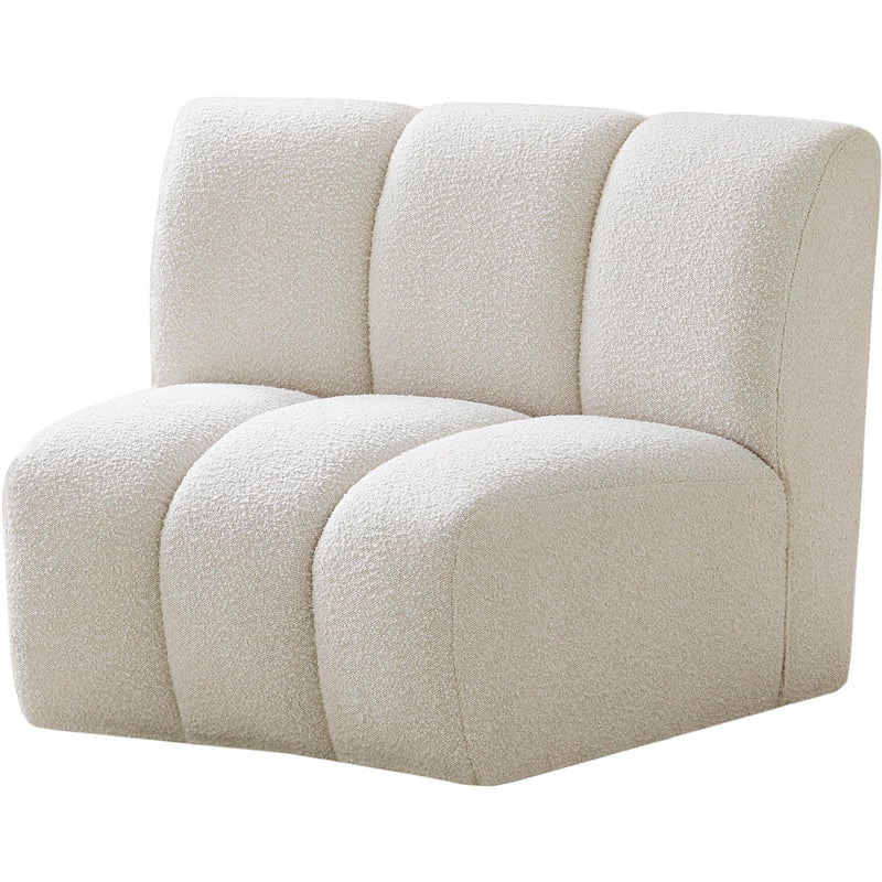 Meridian Infinity Cream Boucle Fabric Modular Chair IMAGE 3