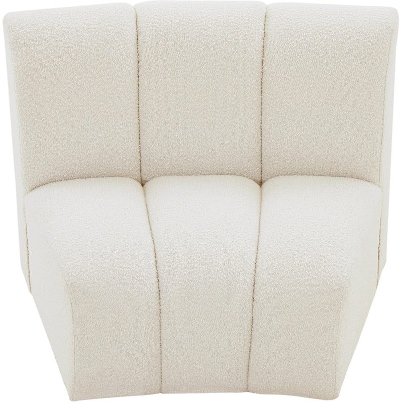 Meridian Infinity Cream Boucle Fabric Modular Chair IMAGE 6