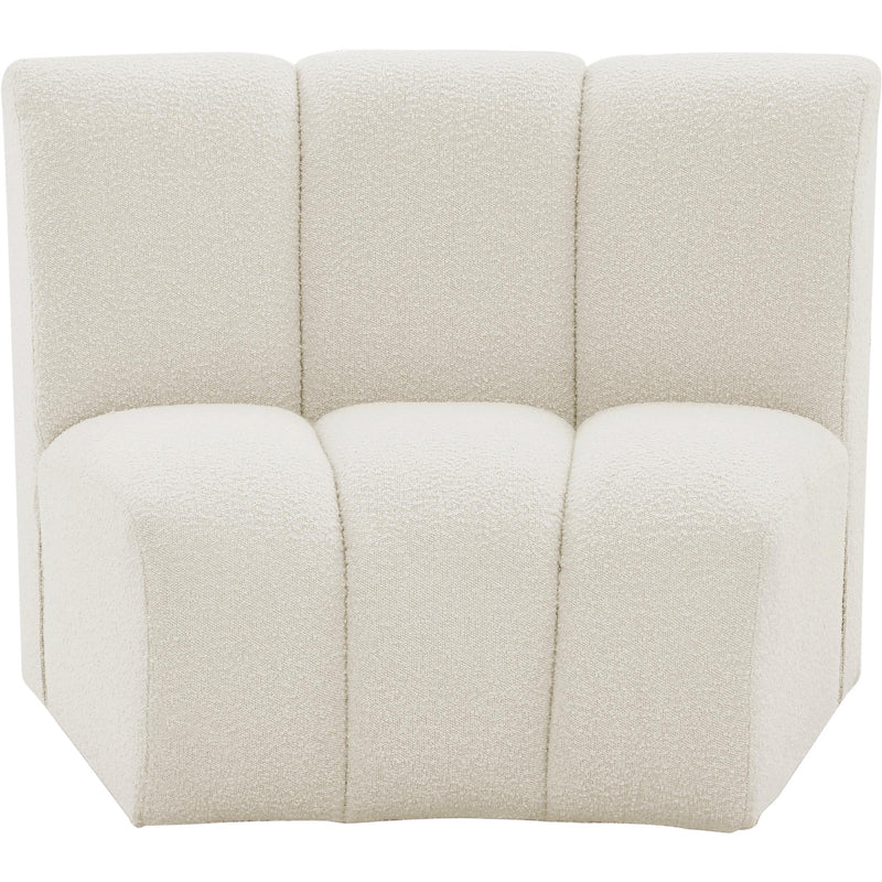 Meridian Infinity Cream Boucle Fabric Modular Chair IMAGE 7