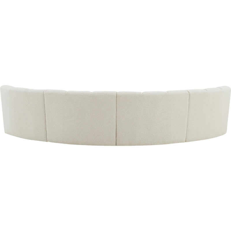 Meridian Infinity Cream Boucle Fabric 4pc. Modular Sectional IMAGE 4