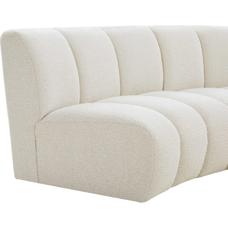 Meridian Infinity Cream Boucle Fabric 6pc. Modular Sectional IMAGE 10