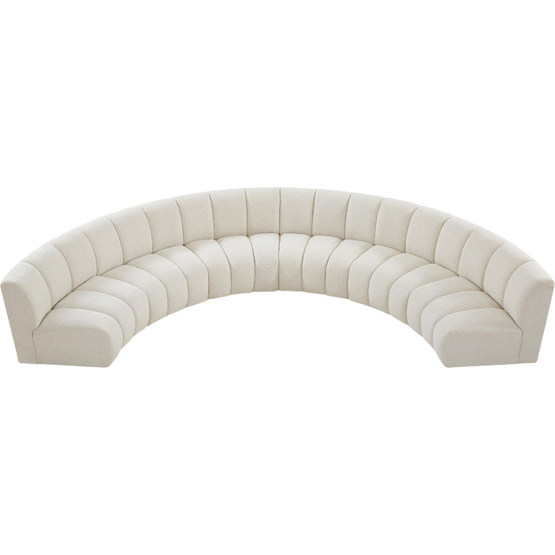Meridian Infinity Cream Boucle Fabric 6pc. Modular Sectional IMAGE 6