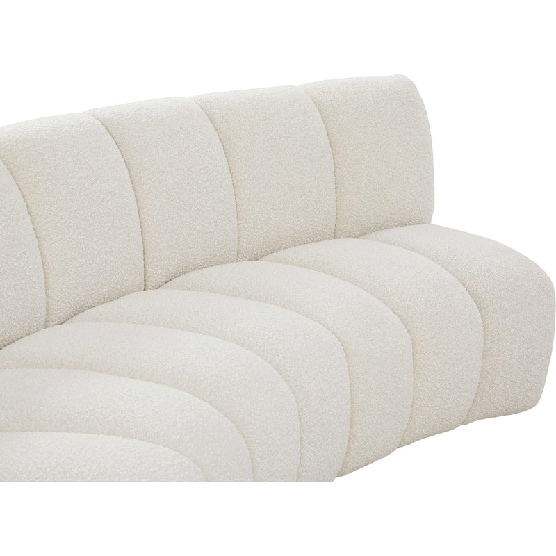 Meridian Infinity Cream Boucle Fabric 6pc. Modular Sectional IMAGE 9