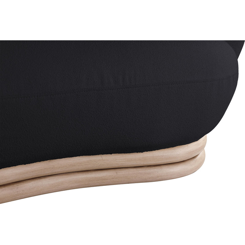 Meridian Kipton Black Boucle Fabric Sofa IMAGE 7