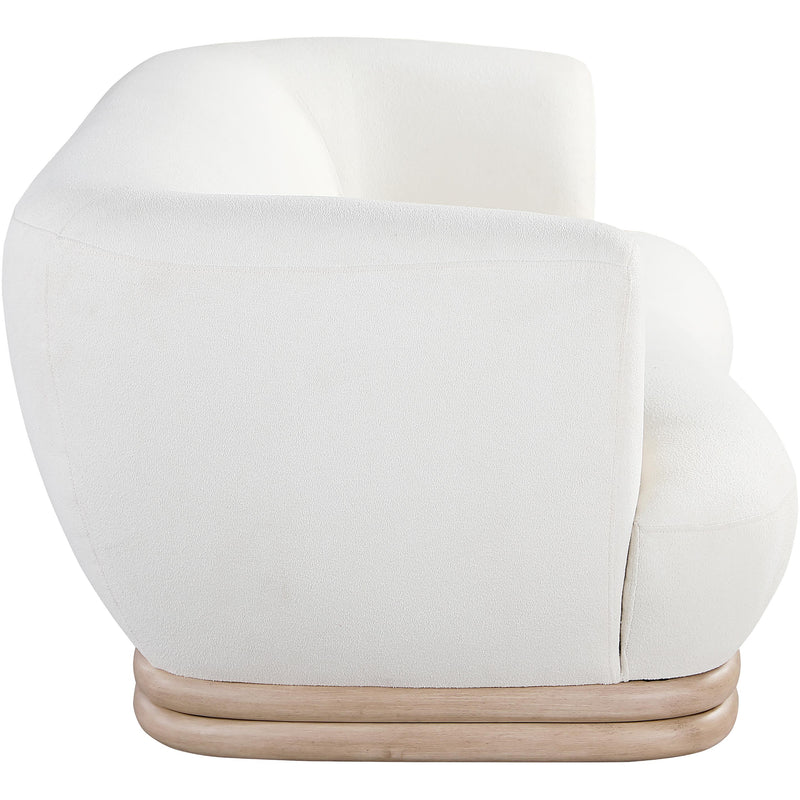 Meridian Kipton Cream Boucle Fabric Sofa IMAGE 5