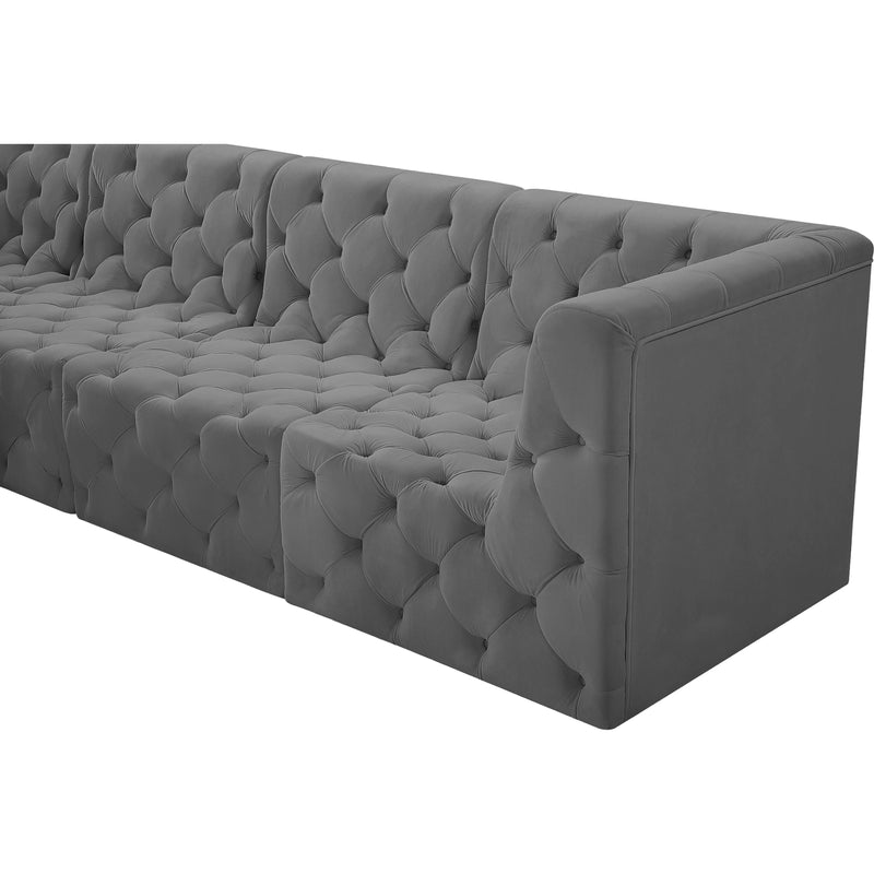 Diamond Modern Furniture Meridian Tuft Fabric Sectional 680Grey-Sec5B IMAGE 8