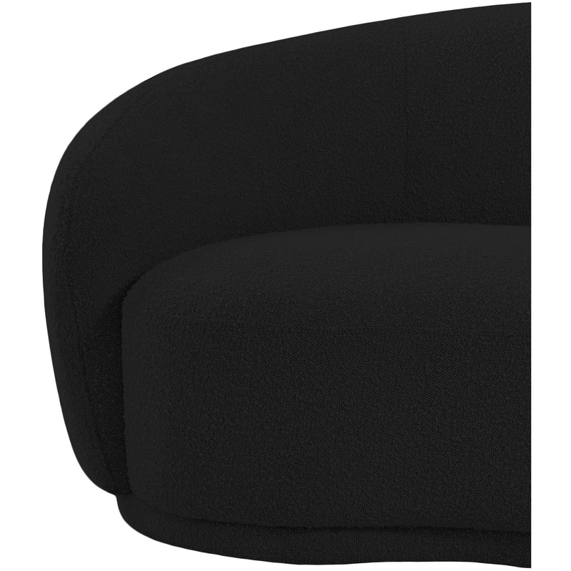 Meridian Hyde Black Boucle Fabric Chair IMAGE 8