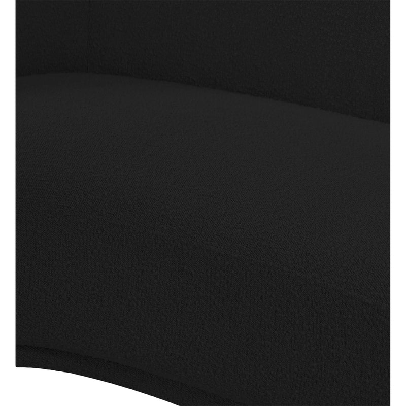 Meridian Hyde Black Boucle Fabric Chair IMAGE 9