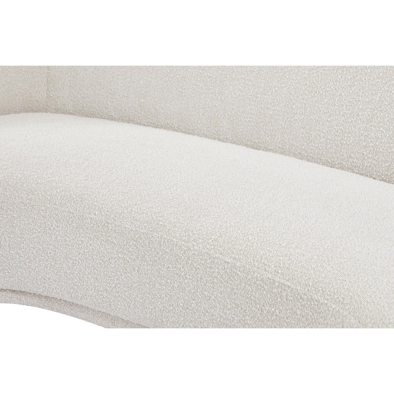 Meridian Hyde Cream Boucle Fabric Loveseat IMAGE 10