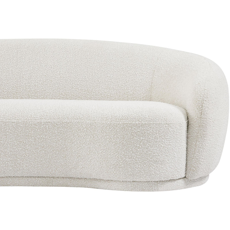 Meridian Hyde Cream Boucle Fabric Loveseat IMAGE 8