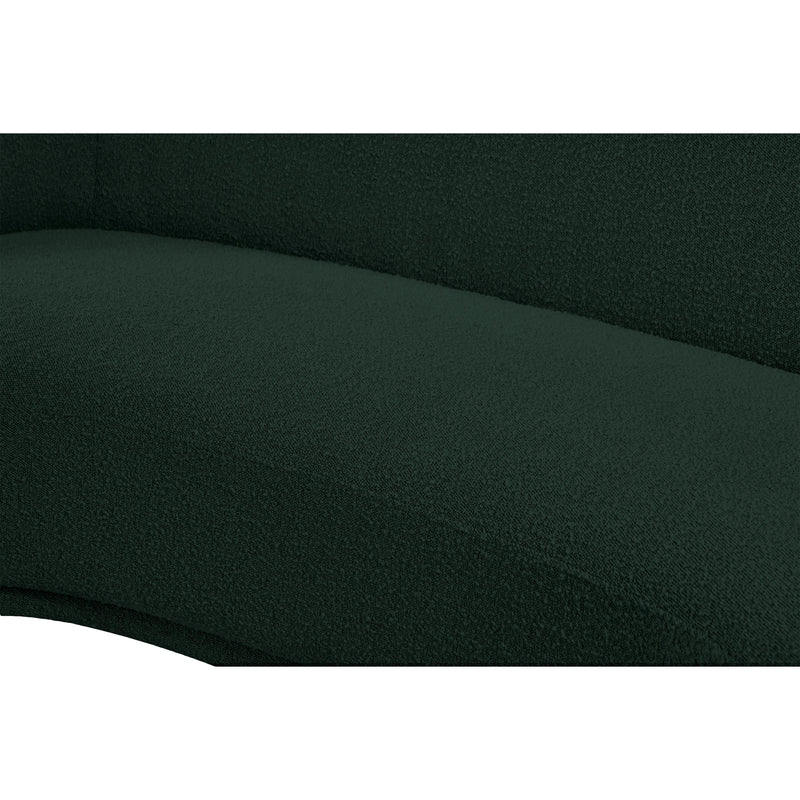 Meridian Hyde Green Boucle Fabric Loveseat IMAGE 10