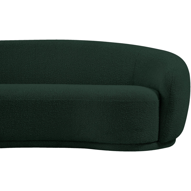 Meridian Hyde Green Boucle Fabric Loveseat IMAGE 8