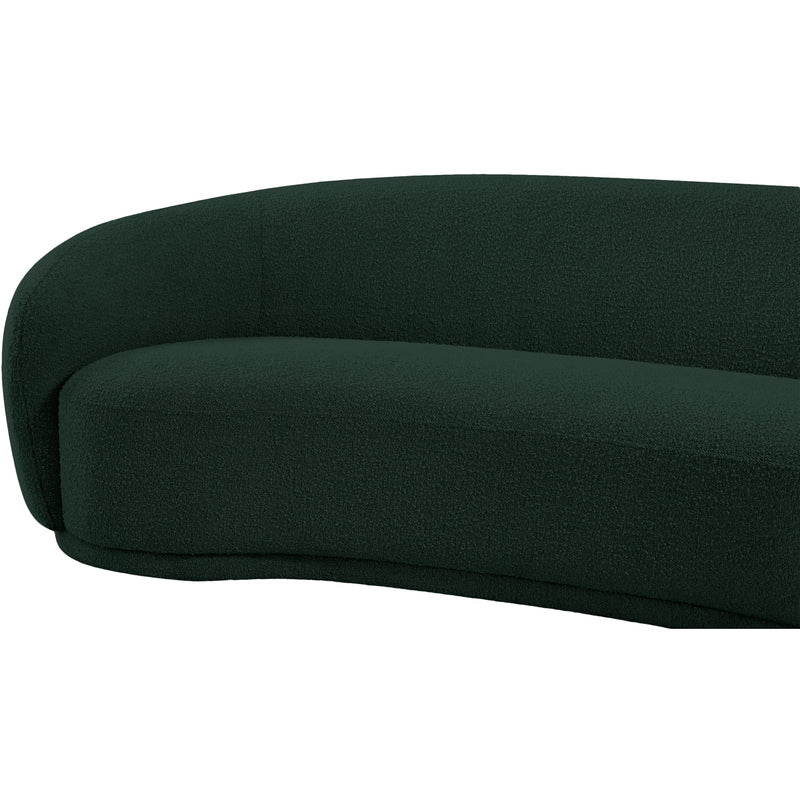 Meridian Hyde Green Boucle Fabric Loveseat IMAGE 9