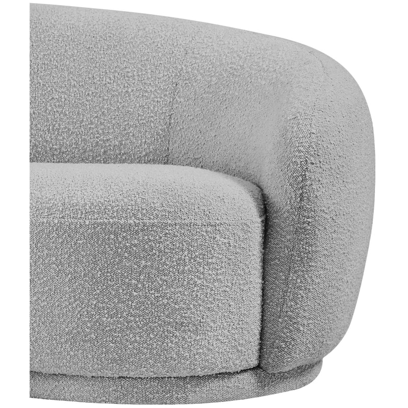 Meridian Hyde Grey Boucle Fabric Chair IMAGE 7