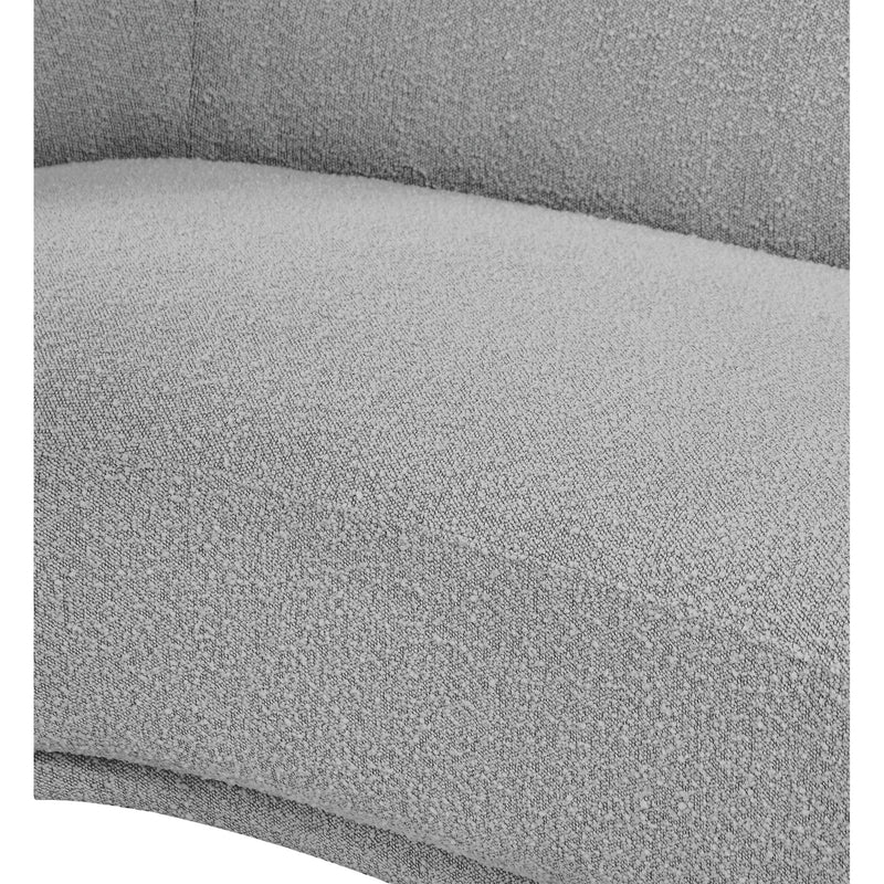 Meridian Hyde Grey Boucle Fabric Chair IMAGE 9