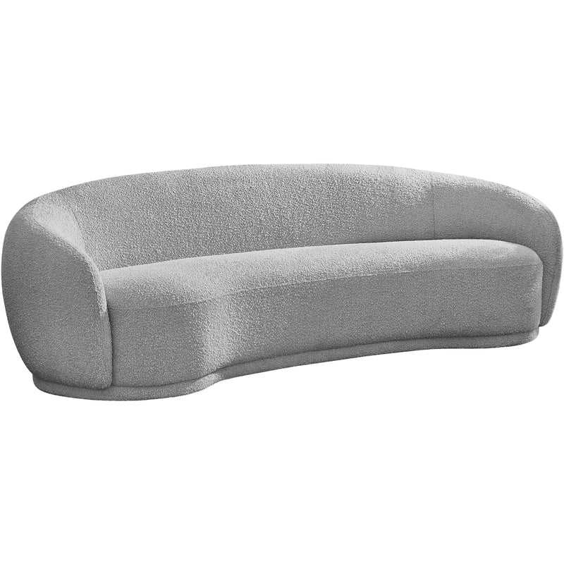 Meridian Hyde Grey Boucle Fabric Sofa IMAGE 1