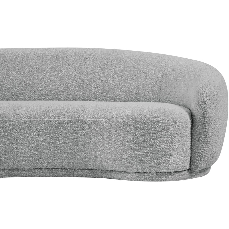 Meridian Hyde Grey Boucle Fabric Sofa IMAGE 8