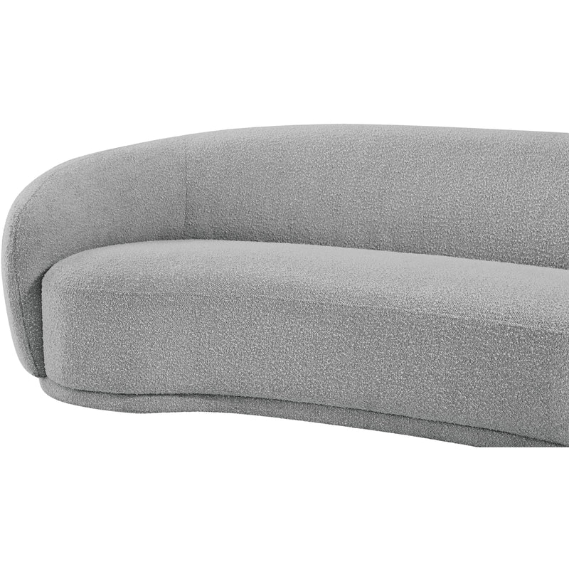 Meridian Hyde Grey Boucle Fabric Sofa IMAGE 9