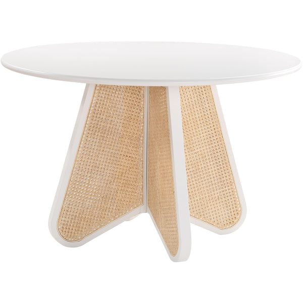 Meridian Butterfly White Dining Table IMAGE 1