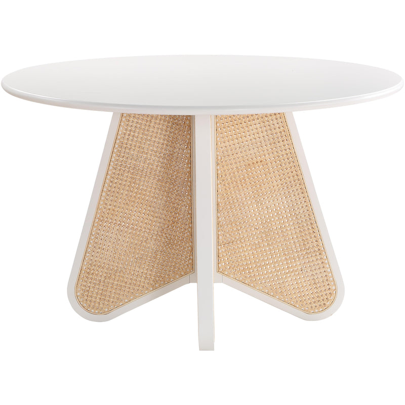 Meridian Butterfly White Dining Table IMAGE 3