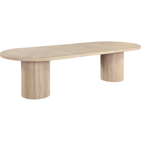 Meridian Belinda Natural White Oak Finish Dining Table (3 Boxes) IMAGE 1