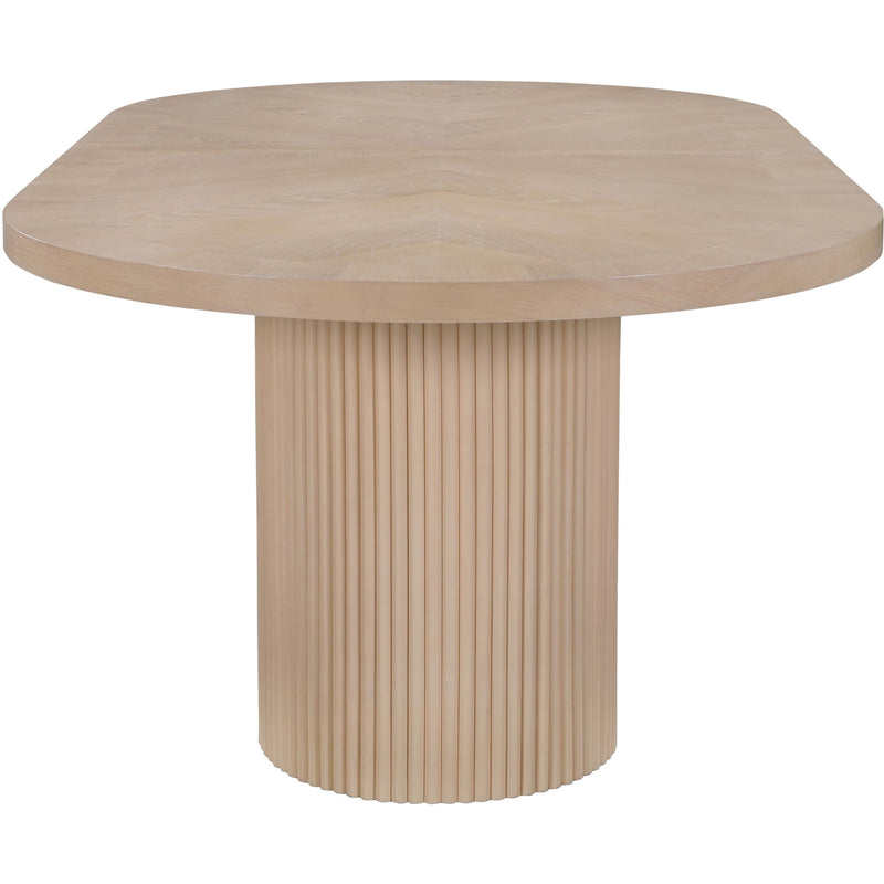 Meridian Belinda Natural Oak Veneer Dining Table (3 Boxes) IMAGE 8