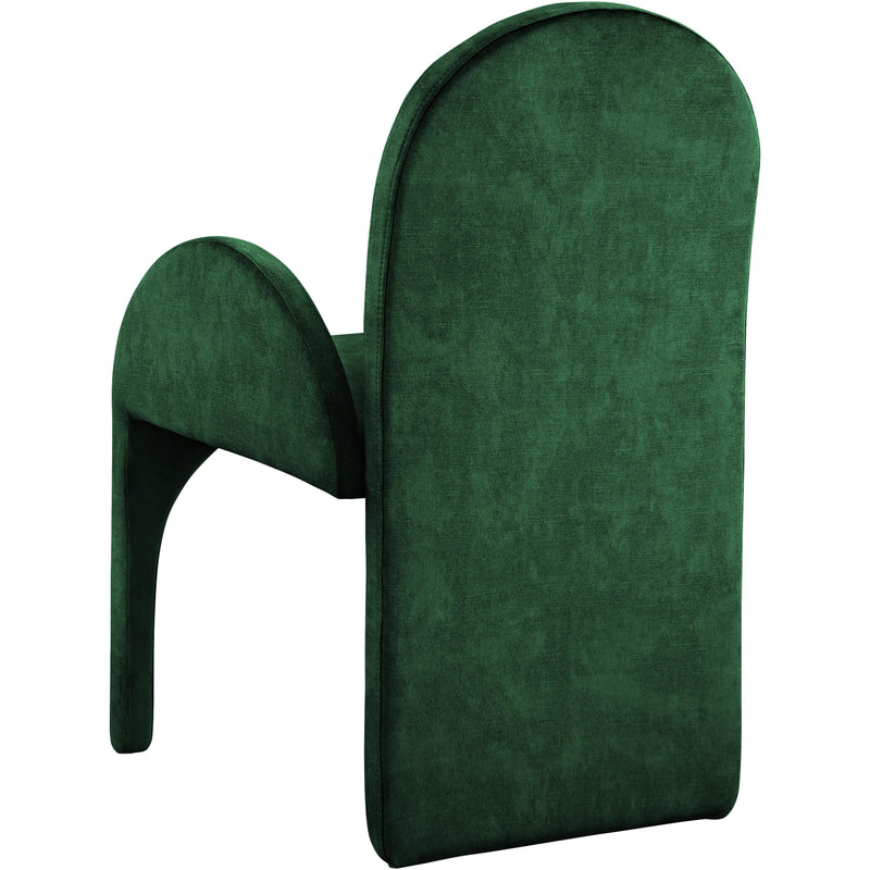 Meridian Summer Green Velvet Dining Arm Chair IMAGE 2