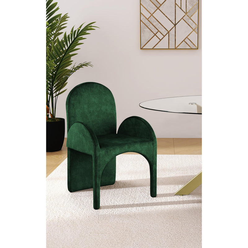 Meridian Summer Green Velvet Dining Arm Chair IMAGE 6