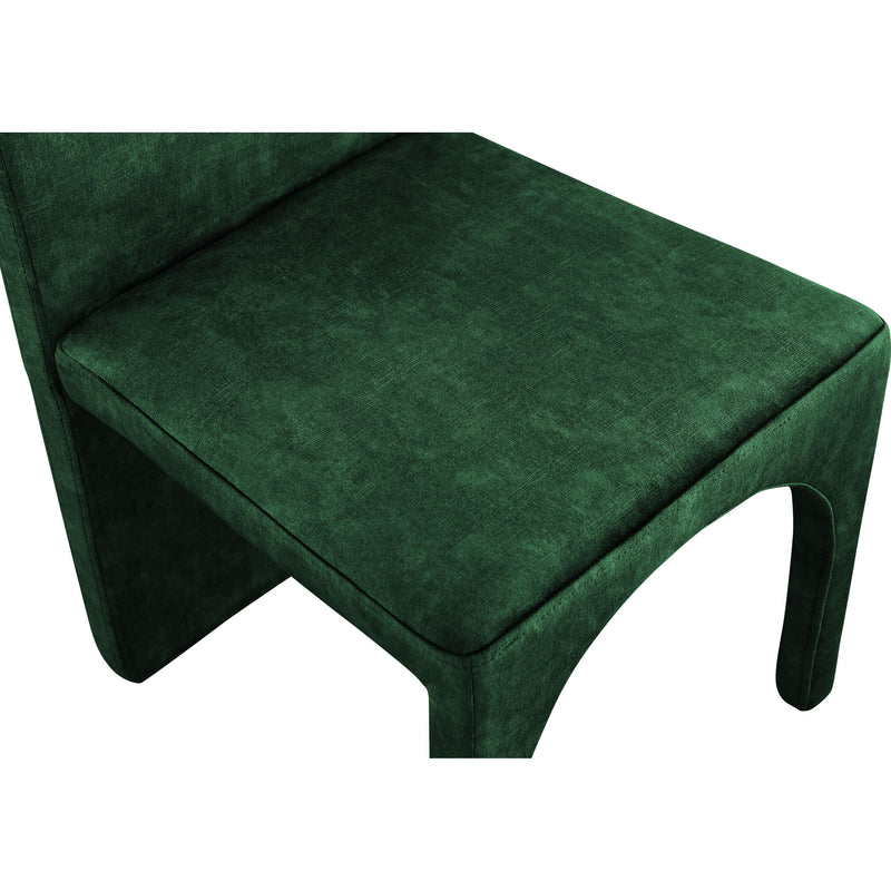 Meridian Summer Green Velvet Dining Side Chair IMAGE 5