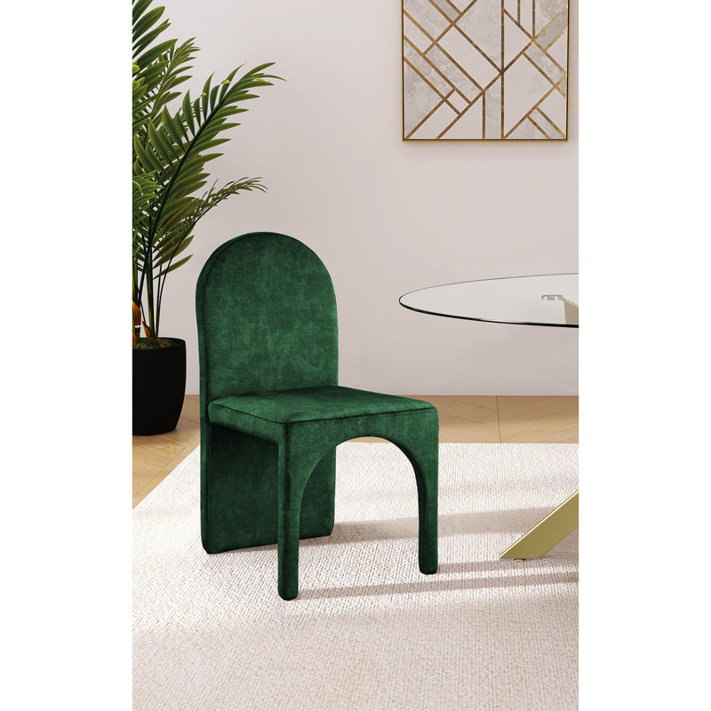 Meridian Summer Green Velvet Dining Side Chair IMAGE 6