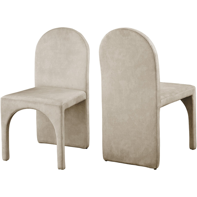 Meridian Summer Stone Velvet Dining Side Chair IMAGE 1