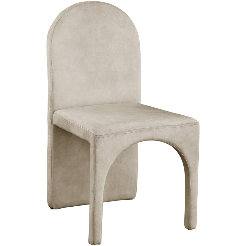 Meridian Summer Stone Velvet Dining Side Chair IMAGE 3