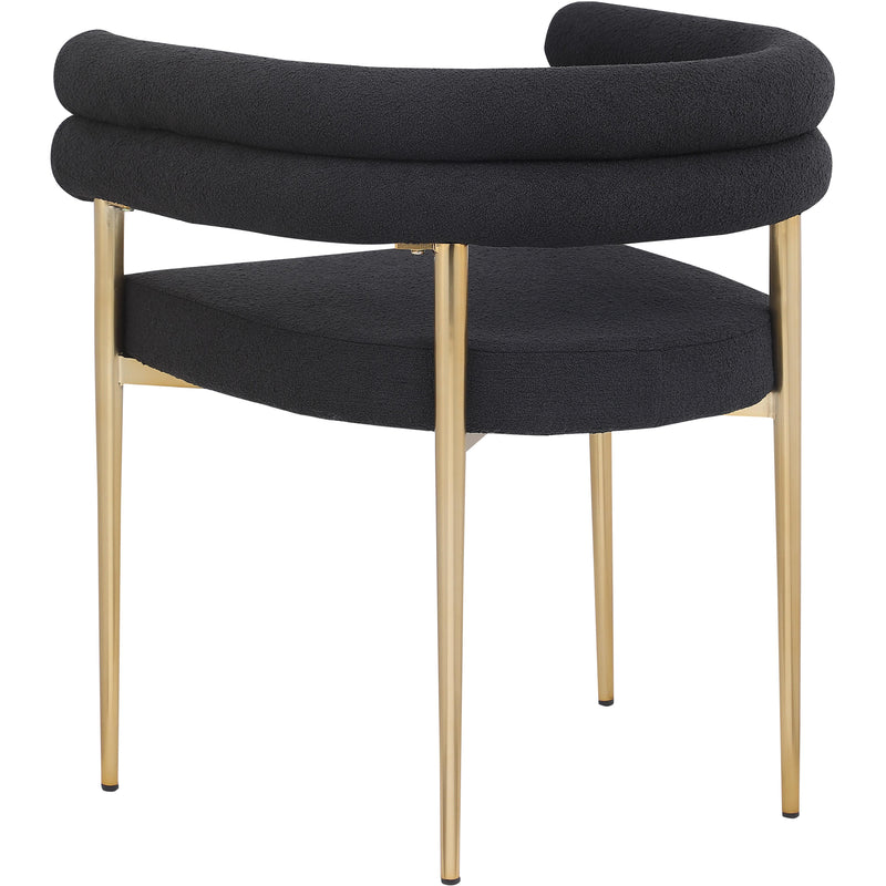 Meridian Brielle Black Fabric Dining Chair IMAGE 2