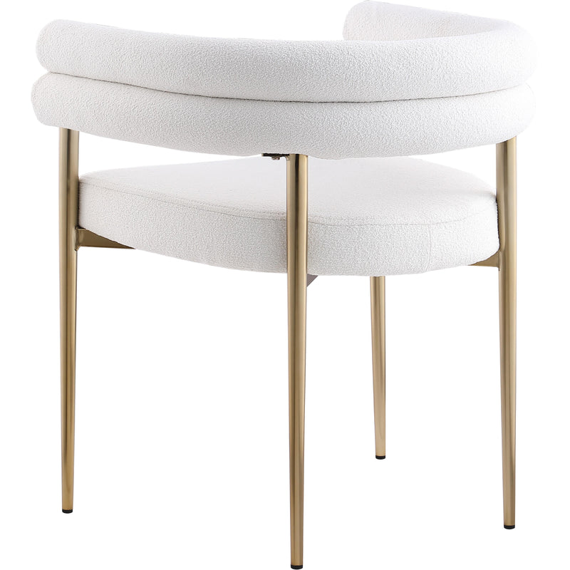 Meridian Brielle Cream Fabric Dining Chair IMAGE 2